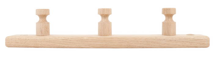 Knagerække fyrretræ 30 cm